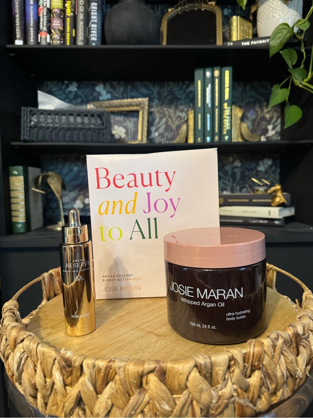 JOSIE MARAN Whipped Argan Oil Body Butter +  Reserve Serum Gift Set